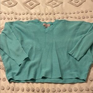 Philosophy Turquoise Knit Top